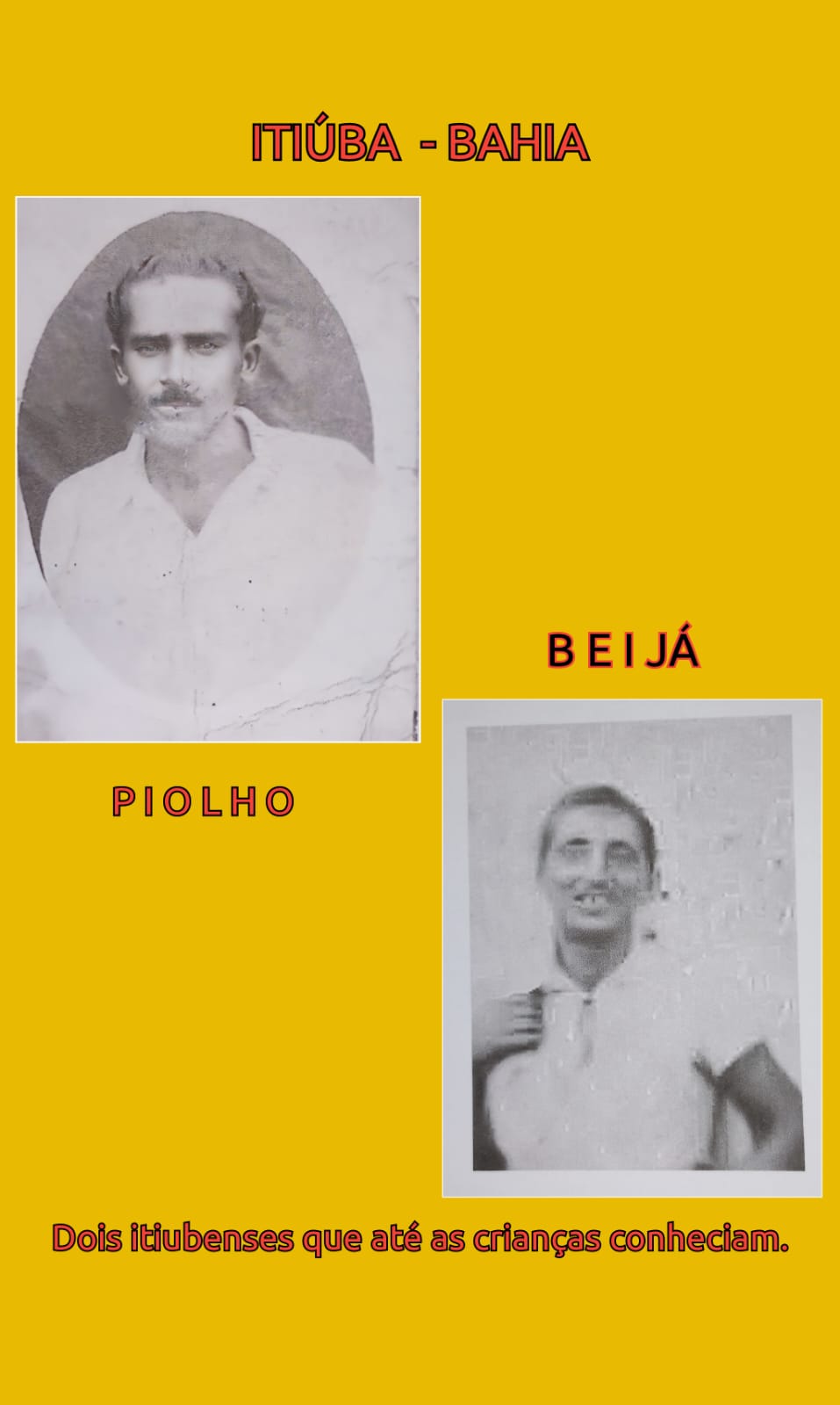 O Piolho e o Beijá, Personagens de uma Época